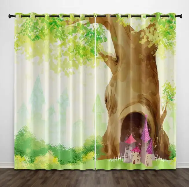 Customized Size Design Curtains Modern Blackout Bedroom Curtain