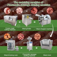 Machine de remplissage de saucisses de sang quantitative à piston automatique entièrement électrique avec Twister