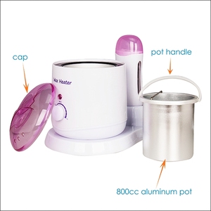 Kit de chauffe-cire dépilatoire ensemble de chauffe-cire 2 en 1 avec 1 machine à <span class=keywords><strong>bandes</strong></span> de cire roulante pour équipement de beauté à usage domestique - Product Image 6