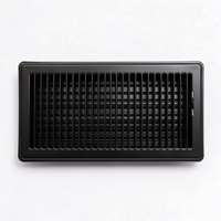 Nouveau produit en gros : Grille de ventilation rectangulaire noire peinte par pulvérisation 6 x 12 pour sortie d'air conditionné