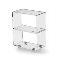 Chariot de bar élégant en acrylique transparent, chariot de rangement roulant moderne et minimaliste pour le salon, décoration de la maison