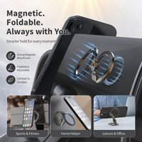 Support de téléphone magnétique en alliage de zinc avec anneau, Fidget Spinner, support pliable, antidérapant, anti-stress, pour lit et bureau, vente en gros