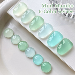 เจลทาเล็บสีเขียวมิ้นท์มิลค์กี้ ไอซ์ซี่ ซีรีส์มิ้นท์มัมโบ ยูวี แอลอีดี สำหรับร้านทำเล็บมืออาชีพ ทำเล็บเองที่บ้าน ขายส่ง - Product Image 3