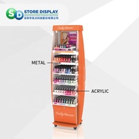 Soporte de metal Pantalla POP Pantalla POSM FSDU personalizada Soporte de fácil montaje Estante de exhibición promocional para minoristas de supermercados