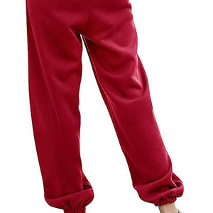 Pantalon de survêtement élégant pour femme avec taille élastique - 100 % coton, décontracté, du sport au streetwear - Product Image 3