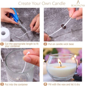 <strong>Candle</strong> Wick Cotton <strong>Candle</strong> Wax Core Woven Wick for DIY <strong>Candle</strong> Making Accessories - Product Image 6