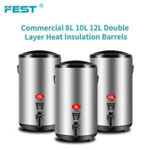 Contenedor de té de burbujas, barril aislado para té de boba, <span class=keywords><strong>termo</strong></span> frío y caliente de 8l, <span class=keywords><strong>10l</strong></span>, 12l, calentador de café - Product Image 4