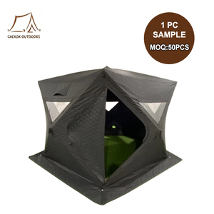 Vente en gros tente hexagonale en coton enduit imperméable Oxford, sauna, pêche sur glace pour les activités de plein air en <span class=keywords><strong>hiver</strong></span> - Product Image 1