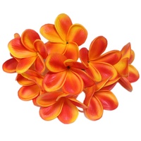 W06301 Offre Spéciale 8cm coloré mariage hawaïen fête décoration vraie touche PU artificielle Plumeria fleur à vendre