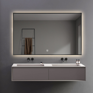 Espejo inteligente LED directo de fábrica, interruptor de <span class=keywords><strong>Sensor</strong></span> táctil, Eliminación de Niebla, luz de tocador Rectangular, espejo de baño para uso en el baño de hoteles - Product Image 4