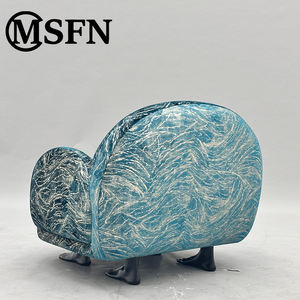 Masimobilya marka benzersiz Chic yaratıcı rahat yemek sandalyesi katı ahşap çerçeve yüksek elastik sünger cam elyaf takviyeli özel - Product Image 4