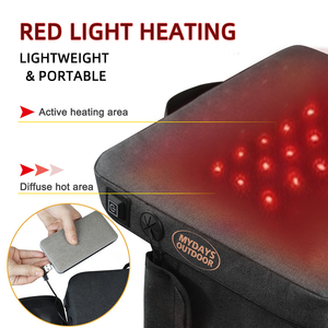 Cojín de Asiento Portátil Compacto Mydays <span class=keywords><strong>para</strong></span> Exteriores, de una Sola Pieza, con Luz Roja, <span class=keywords><strong>para</strong></span> <span class=keywords><strong>Gradas</strong></span> Deportivas, Clima Frío y Ocio al Aire Libre - Product Image 3