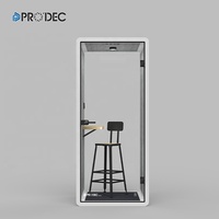 Compartiment intérieur silencieux Cabine insonorisée Chambre à coucher pour bureau partagé