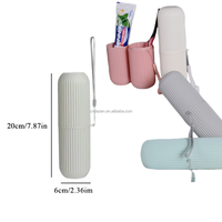 Gobelet de voyage pour brosse à dents – Étui portable pour le voyage et le camping – Protège et range votre brosse à dents – Articles de bain et de toilette