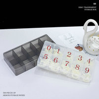 Boîte de rangement portable professionnelle pour bijoux, vide, anti-chute, pour le stockage de 500 faux ongles en plastique