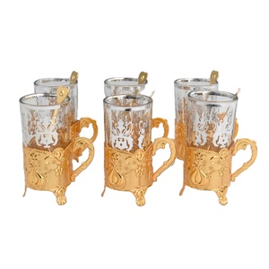 Ensemble tasse et soucoupe avec poignée et cuillère, souvenir de Ramadan, cadeau islamique - Product Image 3
