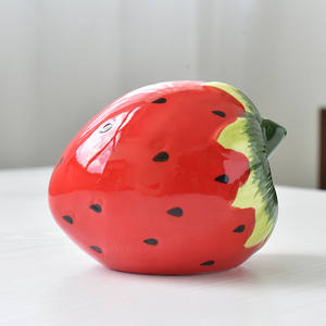 <span class=keywords><strong>Hamster</strong></span> en céramique dissimulé pour petit Animal, maison en forme de fraise et de pastèque, - Product Image 4