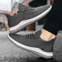 Baskets de Course et de Ville Pas Chères en Stock, Promotion Chaude, Couleurs Noire et Grise, Idéales pour la Marche