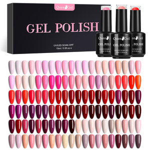 Kit de Vernis à <span class=keywords><strong>Ongles</strong></span> Semi-Permanent Professionnel, Fabrication Personnalisée, Couleurs au Choix, Gel UV 15ml, Marque Privée - Product Image 1