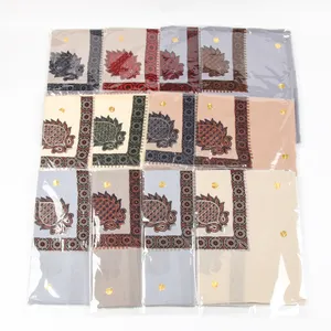 Bufanda tradicional árabe de color aleatorio para hombres, mascarilla de algodón suave, pashmina de Cachemira, Ramadán, Dubái, Jeque, shemagh, sombrero de oración