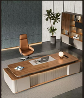 Bureau de direction Boss : Luxe et modernité, sensation haut de gamme, design minimaliste, mobilier de bureau en bois massif pour cadre