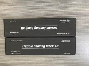 Kit de ponçage 7 pièces, bloc abrasif pour le travail du bois, la <span class=keywords><strong>carrosserie</strong></span> automobile, léger, flexible, dur - Product Image 5