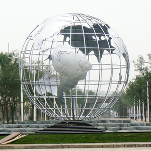Globe céleste K06 personnalisé en acier inoxydable gravé – Sculpture éducative pour campus, université, école, centre commercial, place, jardin - Product Image 3