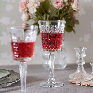 Verres à vin vintage classiques Offre Spéciale ensemble de trois pièces gobelets en cristal pour les banquets de mariage tasses à vin pour le vin rouge - Product Image 4