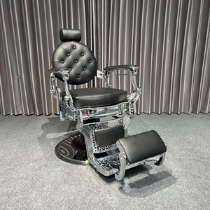 Toptan Fiyatlı Güzellik Kuaför Koltuğu Berber Koltuğu Vintage PVC Deri Salon Mobilyası Berber Koltuğu - Product Image 6