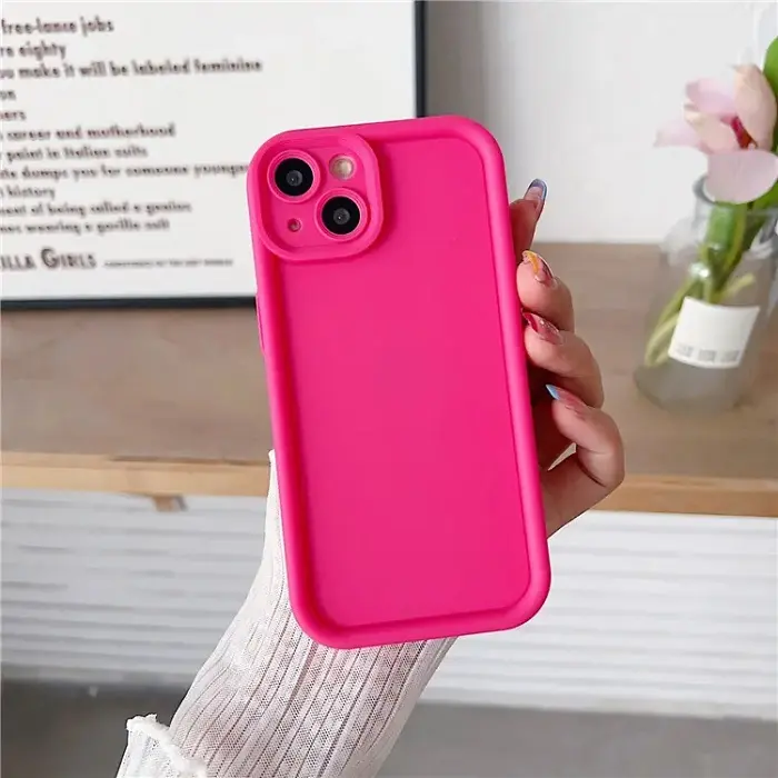 Luxury Soft Candy color Silicone Phone Case For tecno samsung A04 S23 ultra OPPO Vivo DIY soft case
