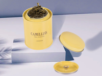 Impression personnalisée à double couvercle hermétique de luxe petite boîte à café emballage boîtes en métal pour 100g de thé en feuilles
