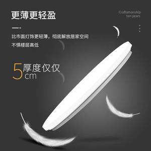 Led Round <b>Ceiling</b> Light 18W Ultra Thin White For Bedroom Entrance Balcony With High Translucent <b>Pvc</b> Lampshade - Product Image 2