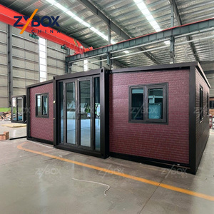 ZYBOX Villa de Luxe Préfabriquée, Maison Conteneur Extensible 20ft 40ft avec 2 Chambres, Cuisine et Toilettes <span class=keywords><strong>pour</strong></span> les Marchés d'Australie, des États-Unis et du Canada - Product Image 1