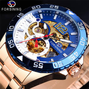 Montre mécanique automatique de luxe FORSINING pour homme, design personnalisé, dernière tendance, bracelet en acier inoxydable de 22 mm, cadran en verre, Poi - Product Image 6
