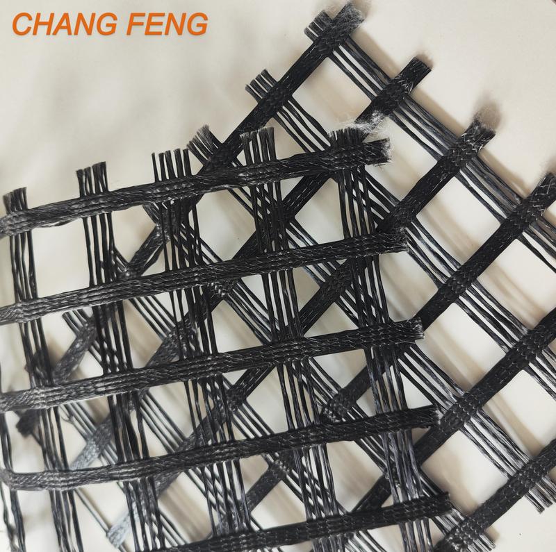 Fiberglass Geogrid Asphalt Reinforcement Highway Railway