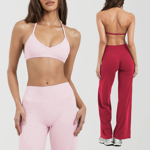 XW-YY244-1 New Style <strong>Halter</strong> Padded <strong>Sports</strong> <strong>Bra</strong> Women's High Quality Breathable Yoga Fitness Sportswear - Product Image 6