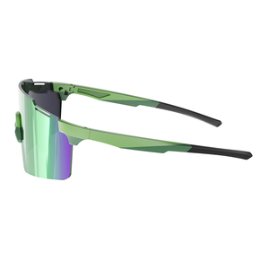 Lunettes de soleil de sport de plein air en gros, logo personnalisé, monture sans cadre pour homme, lentilles en PC, protection UV400, coupe-vent, lunettes de vélo de course - Product Image 3