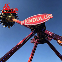 Manège Électrique Grand Pendule pour Enfants, Aire de Jeux Extérieure, Parc d'Attractions