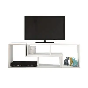 Ucuz ahşap tv konsol masa modern ayarlanabilir uzunluk tv tezgahı tv ekran standı