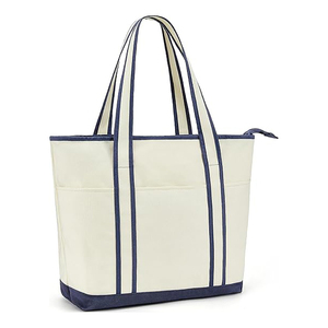 Size Customization Low Price Wholesale Premium Multiple Pockets Design With Zipper <b>College</b> Tote X 30 Heavy Duty Canvas <b>Bag</b> - Product Image 1