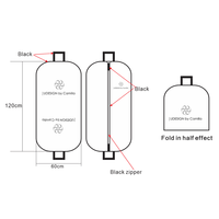 Sac de voyage pliable transparent en tissu non tissé réutilisable, motif léopard, convertible, de haute qualité, pour manteau, avec fermeture éclair, logo personnalisé de luxe