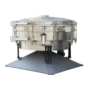 Mesin penyaring bubuk logam output besar mesin penyaring bulat bergetar untuk bubuk elektrolit tembaga