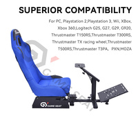 GY077 Sédentaire Pas Fatigué Full Motion Car Race Seat Sim Racing Simulator Cockpit pour Playstation 2 3,Wii,XBox,Xbox 360