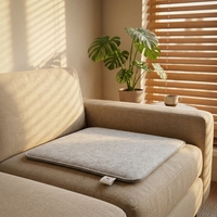 Coussin de chaise en feutre polyester avec logo imprimé personnalisé, soutien ergonomique pour chaise de bureau ou de maison, lavable, antidérapant