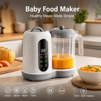 Alles-in-één babyvoedselmaker stoomblender pureemachine LED touchscreen baby aanvullende voedselprocessor bulk ODM
