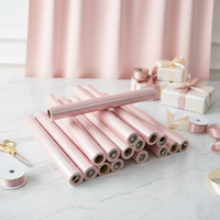 Kertas Kado Pink Pearlized 80gsm Berkilau Mengkilap, Kertas Spesial untuk Kemasan Hadiah Ulang Tahun dan Liburan