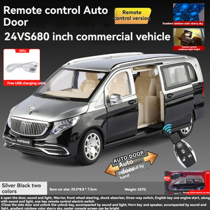 Modèle de voiture électrique en alliage <span class=keywords><strong>XHD</strong></span> 1:24 Benz VS680 avec télécommande, ouverture des portes, rebond et antichoc, jouet cadeau, collection de modèles - Product Image 6