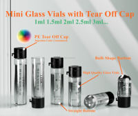 Vente en gros de flacons en verre vides, flacons personnalisables avec logo, avec bouchon facile à ouvrir, pour l'emballage de parfums, d'huiles essentielles, de sérums, de démaquillants