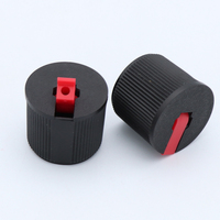 24mm 28mm bleu noir tourelle à bec nervuré couvercle de distribution en plastique à bec rabattable pour pulvérisateur à pompe à liquide