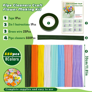 Kit de création de couronne florale onirique DIY : une coiffe de fleurs pastel fantaisie avec des brossettes, idéale pour les douches nuptiales et les fêtes de jardin - Product Image 4